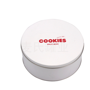 圓形手工曲奇餅鐵盒包裝,點心鐵盒